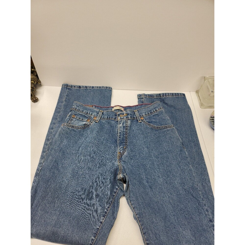 Levi's 550 Womens Jeans Relaxed Fit Boot Cut Blue size 12L length 34" EUC